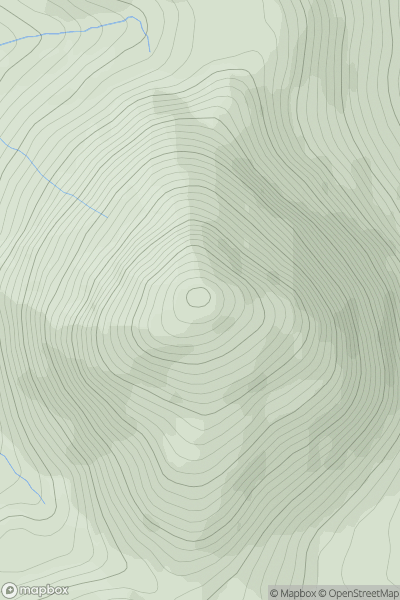 Thumbnail image for An Stac [Moidart and Ardnamurchan] showing contour plot for surrounding peak